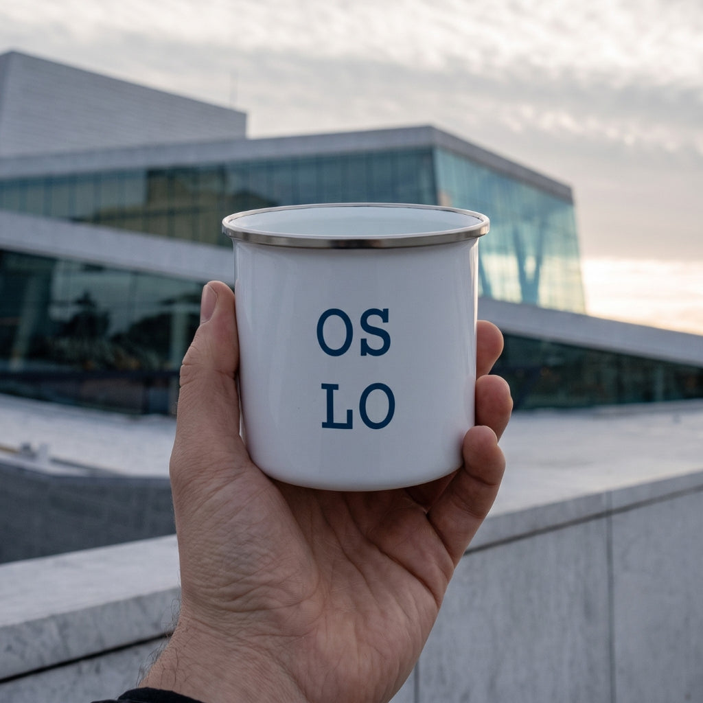 OSLO 355 ml emaljert krus 