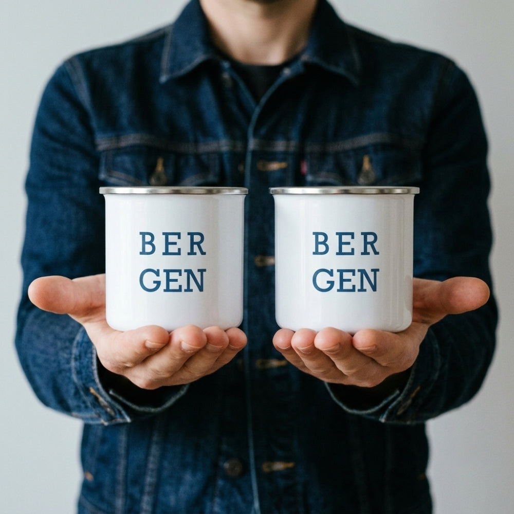 BERGEN 355 ml emaljert krus 