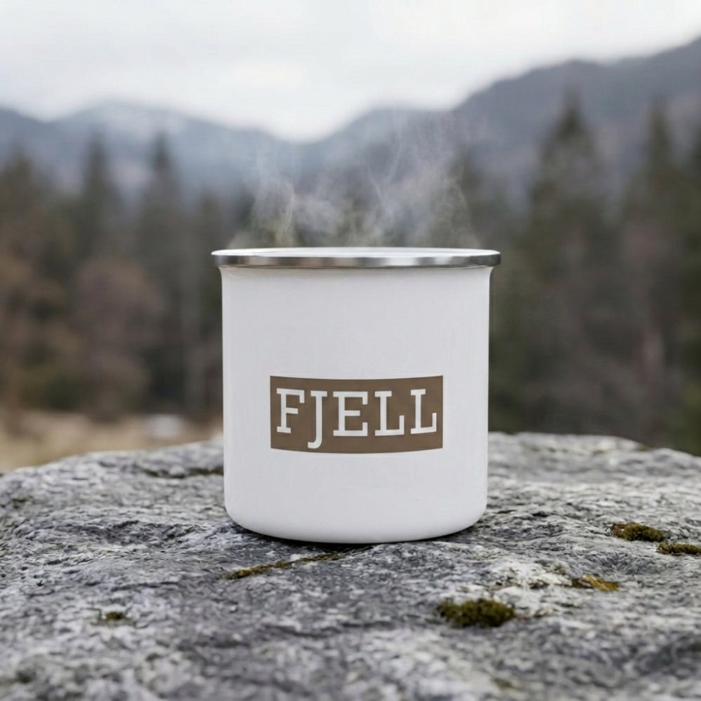 FJELL 355 ml emaljert krus 