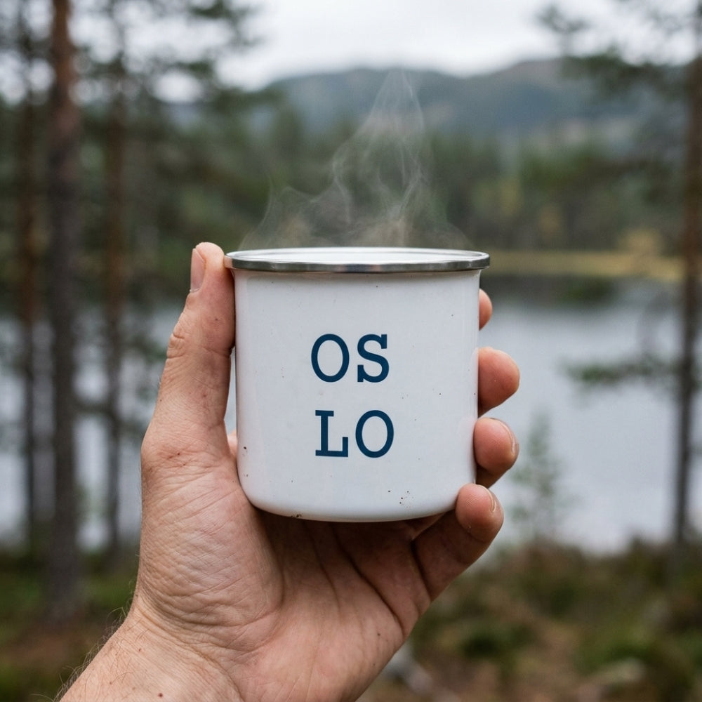 OSLO 355 ml emaljert krus 